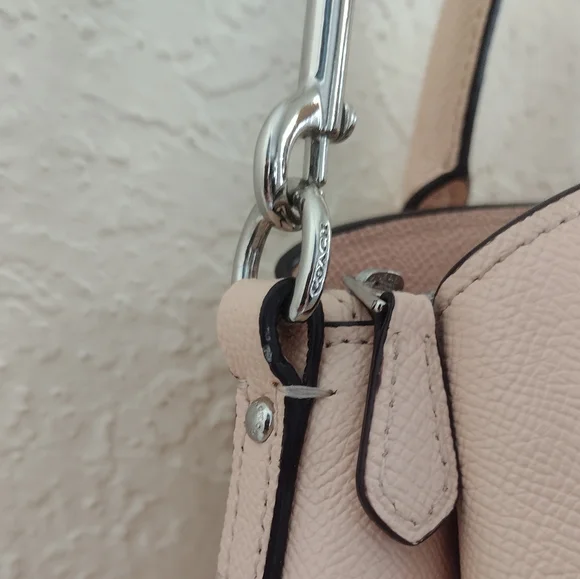 Coach Mini Sage Carryall  Light Pink Satchel with Chain Strap - Picture 11 of 13